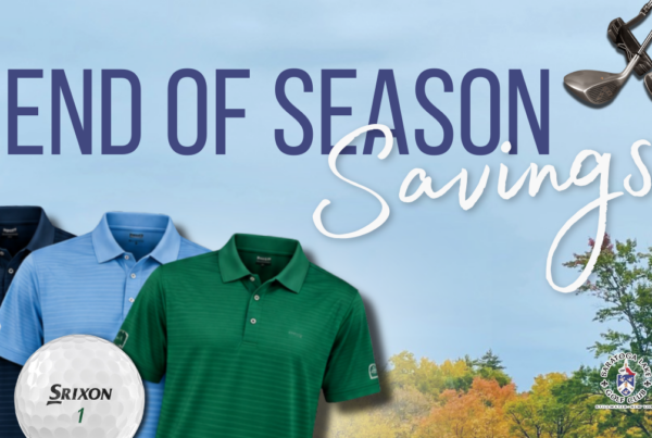 End of Season Pro Shop Sale